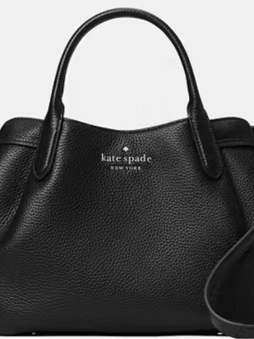 kate spade large  black Dumpling pebbled leather tote